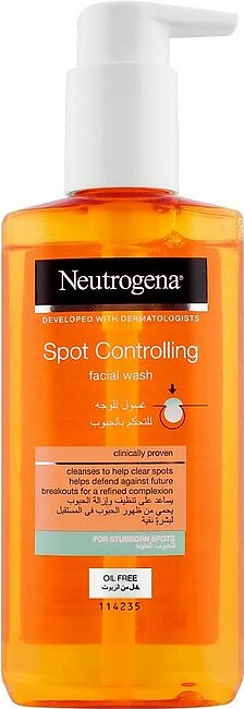 Neutrogena Spot Controlling Facial Wash, Oil Free, 200ml