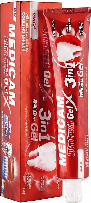 Medicam Ultra Fresh Red Gel Toothpaste, 125ml
