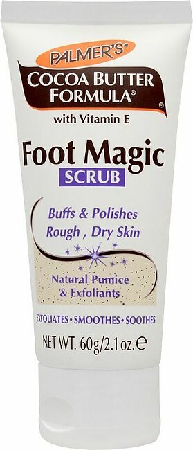 Palmer's Cocoa Butter Foot Magic Scrub, Buffs & Polishes Rough & Dry Skin, 60g