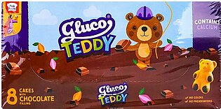 Peek Freans Gluco Teddy Cakes With Chocolate Filling, 8-Pack