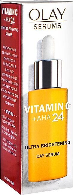 Olay Regenerist Vitamin C+AHA 24 Ultra Brightening Day Serum, 40ml
