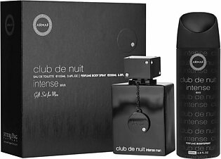 Armaf Club De Nuit Intense For Men Gift Set, EDT 105ml + Body Spray 200ml