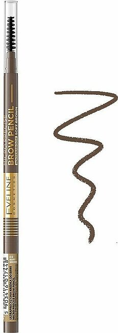 Eveline Micro Precise Eye Brow Pencil Waterproof, Soft Brown