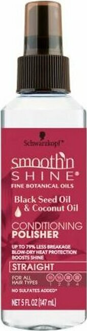 Schwarzkopf Smooth'n Shine Conditioning Polisher, Black Seed Oil & Coconut Oil, 147g