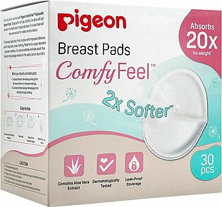 Pigeon Comfy Feel 2x Softer Breast Pads, 30-Pack, Q79252
