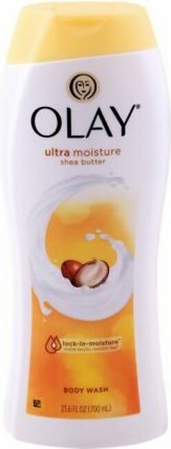 Olay Ultra Moisture Shea Butter Body Wash, Lock-In-Moisture, 700ml