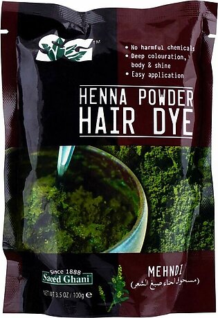 Saeed Ghani Henna Powder Hair Dye Mehndi, 100g