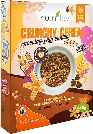 Nutri Lov Crunchy Cereal Chocolate Chip Vanilla, 420g
