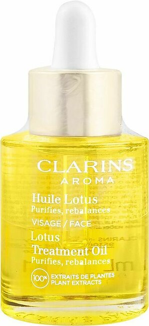 Clarins Paris Lotus Treatment Oil, Combination Or Oily Skin, 30ml