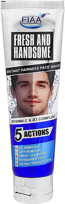 FIAA Fresh & Handsome 5 Actions Instant Fairness Face Wash, 100ml