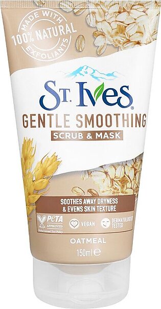 St. Ives Oatmeal Gentle Smoothing Scrub & Mask, 150ml