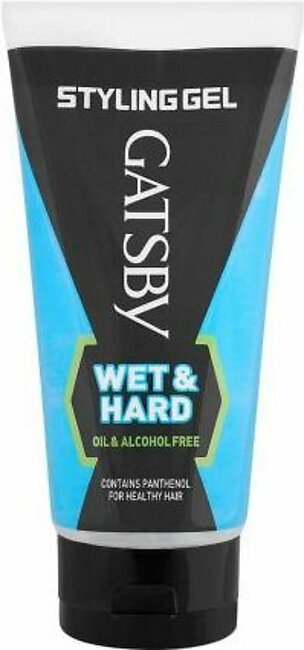 Gatsby Wet & Hard Hair Styling Gel, Oil & Alcohol Free, 150ml