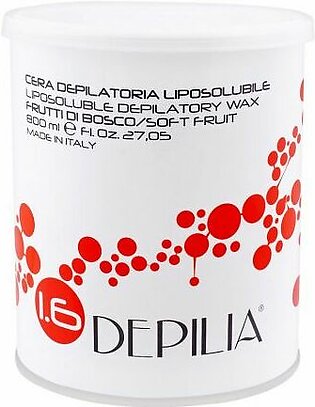 Depilia Soft Fruit 1.6 Liposoluble Depilatory Wax, 800ml
