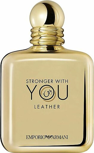 Emporio Armani Stronger With You Leather Pour Homme Eau De Parfum, Fragrance For Men, 100ml