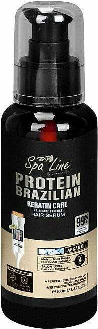 Glamourous Face Spa Line Protein Brazilian Keratin Care Hair Serum, 100ml