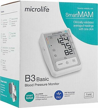 Microlife Blood Pressure Monitor, B3-Basic Smart MAM
