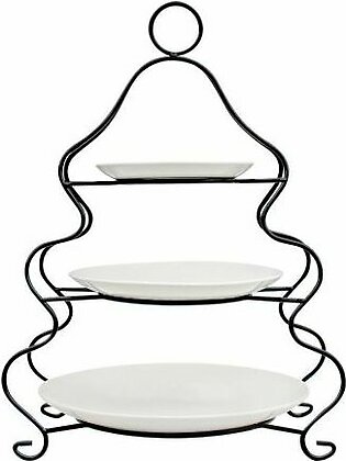 Brilliant 3-Layer Plate Set, With Iron Stand, BR0059