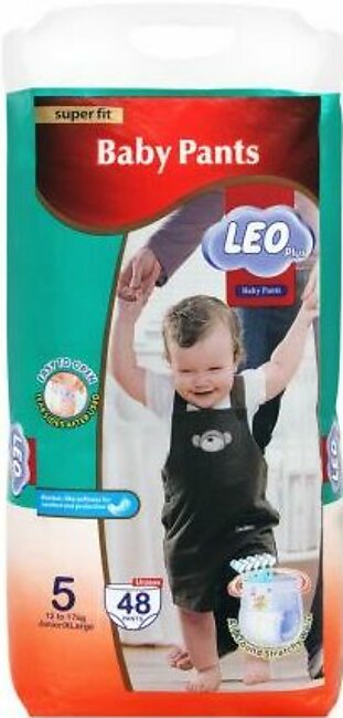 Leo Plus Super Fit Baby Pants XLarge No. 5, 12-17Kg, 48-Pack