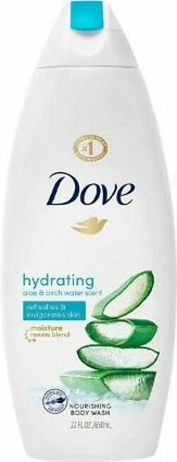 Dove Hydrating Aloe & Birch Water Scent Nourishing Body Wash, 650ml
