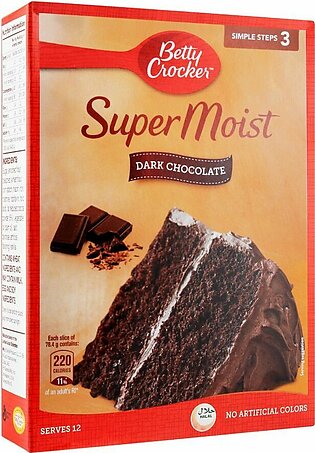 Betty Crocker Super Moist Cake Mix, Dark Chocolate, 500g