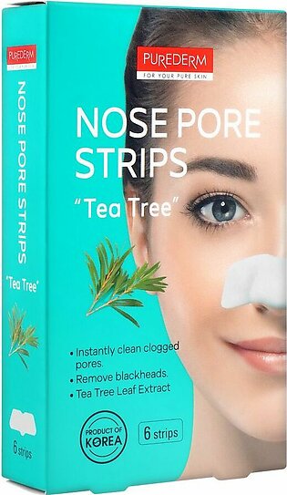 Purederm Tea Tree Nose Pore Strips, 6 Strips