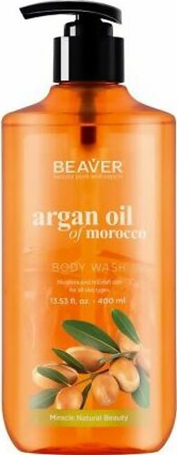 Beaver Argan Oil Of Morocco Body Wash, For All Skin Types, 400ml