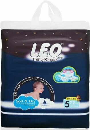Leo Plus Soft & Dry Baby Diaper XL No. 5, 11-25Kg, 72-Pack