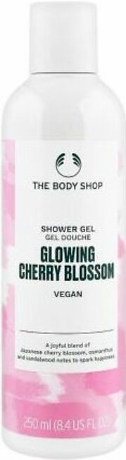 The Body Shop Glowing Cherry Blossom Vegan Shower Gel, 250ml