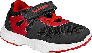 Bata Bubble Gummers Shoes, Black & Red, 1516018