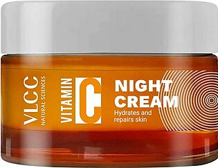 VLCC Natural Sciences Vitamin C Night Cream, Hydrates & Repairs Skin, 50g