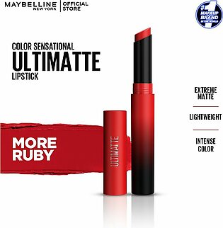 Maybelline New York Color Sensational Ultimate Matte Lipstick, 199 More Ruby