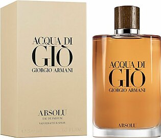 Armani Acqua Di Gio Absolu Eau de Parfum, Fragrance For Men, 200ml
