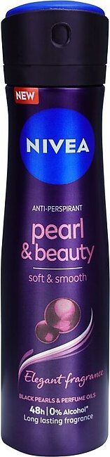 Nivea 48H Pearl & Beauty Soft & Smooth Anti-Perspirant Body Spray, For Men, 150ml