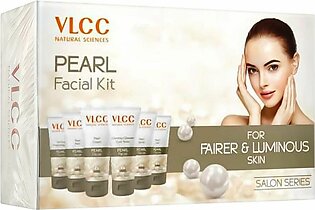 VLCC Natural Sciences Pearl Facial Kit, For Fairer & Luminous Skin, Salon Series, 6-Pack, 50x6, 300g
