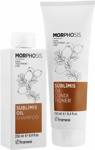 Framesi Morphosis Sublimis Oil Dry Hair Shampoo & Conditioner, Hair Treatment Line, 250ml Kit, 2-Pack
