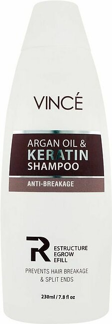 Vince Anti-Breakage Argan Oil & Keratin Shampoo, 230ml