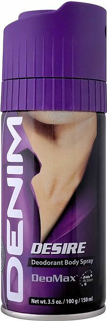 Denim Desire Deodorant Body Spray, For Men, 150ml