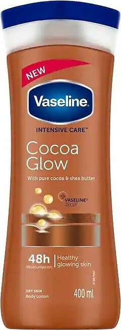 Vaseline Intensive Care Cocoa Glow Pure Cocoa Butter Lotion 400ml (Imported)