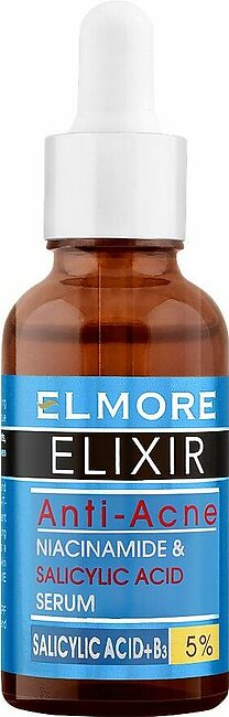Elmore Elixir Anti-Acne Niacinamide & Salicylic Acid+B3 5% Serum, 30ml