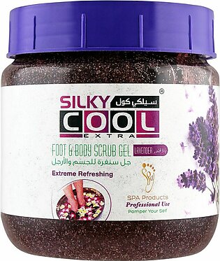 Silky Cool Extra Foot & Body Scrub Gel, Lavender, 500ml