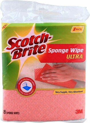 Scotch Brite Sponge Wipe Ultra, 8-Pack