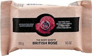 The Body Shop British Rose Exfoliating Soap, 100g