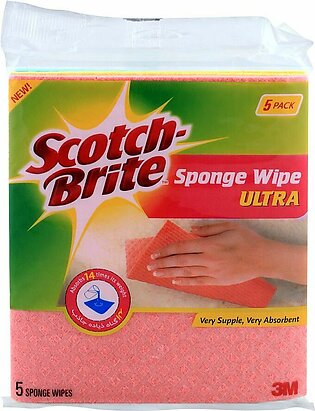 Scotch Brite Sponge Wipe Ultra, 5-Pack