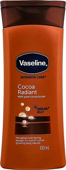 Vaseline Intensive Care Cocoa Radiant Pure Cocoa Butter Body Lotion, 100ml