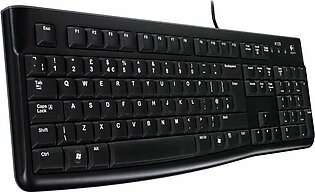 Logitech K120 Plug And Play USB Keyboard, Black