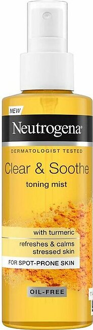 Neutrogena Clear & Soothe Toning Mist, Oil-Free, 125ml