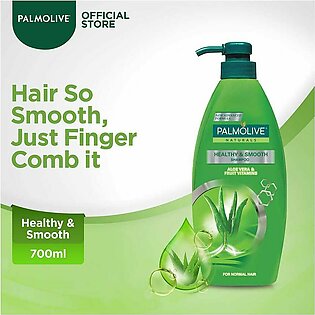 Palmolive Naturals Healthy & Smooth Shampoo, Aloe Vera & Fruit Vitamins, 700ml