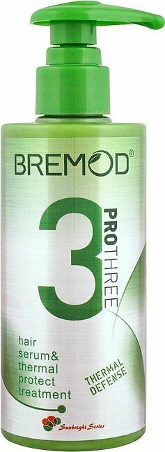 Bremod 3 Pro Three Hair Serum & Thermal Protect Treatment, Thermal Defense, 250ml