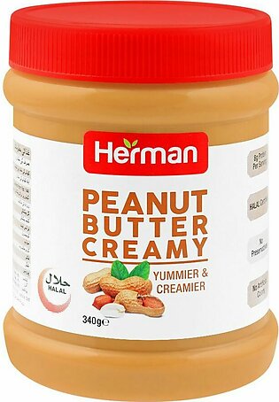 Herman Peanut Butter, Creamy, 340g
