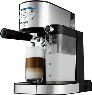 Alpina Coffee Espresso Machine, Silver/Black, SF-2812